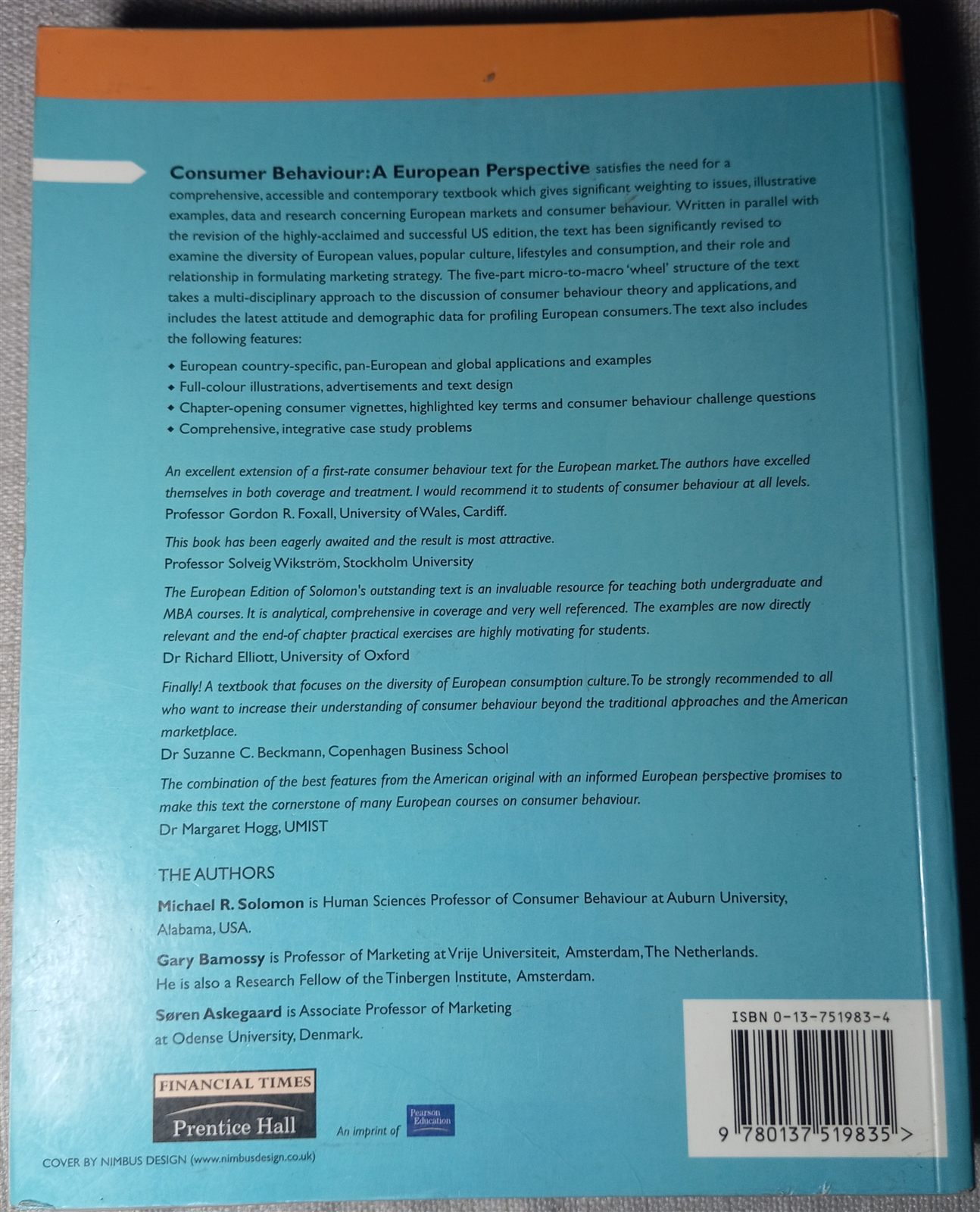Consumer Behaviour: A European Perspective back